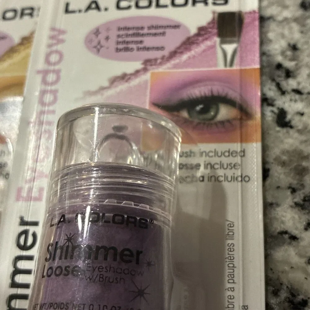 New L.A. COLORS Intense Shimmer Loose Eye Shadow (Sealed) - Set 3 pack